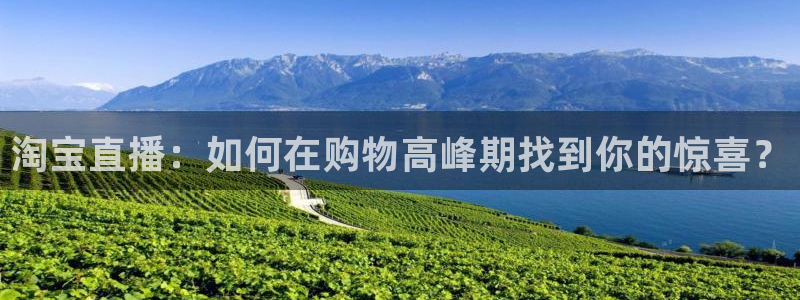 小九体育直播免费观看：淘宝直播：如何在购物高峰期找到你的惊喜？